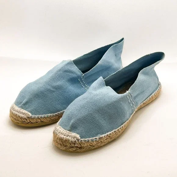 Cousu Main Alpargatas Slip-On Blue Espadrilles *Handmade in Spain* [38] - Picture 3 of 5